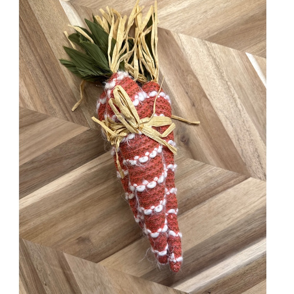 Decorative Fabric Carrot Bundle Rustic Farmhouse‎ Easter Spring Decor Cottagecor